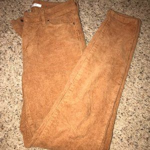 Dark orange corduroy jeans!